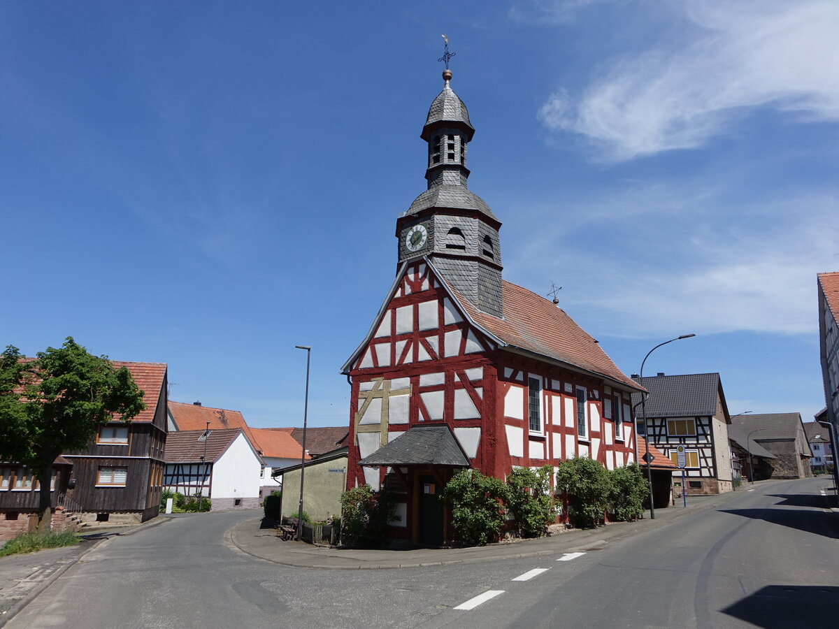 Dannenrod, evangelische St. Elisabeth Kirche, erbaut 1707 (15.05.2022)