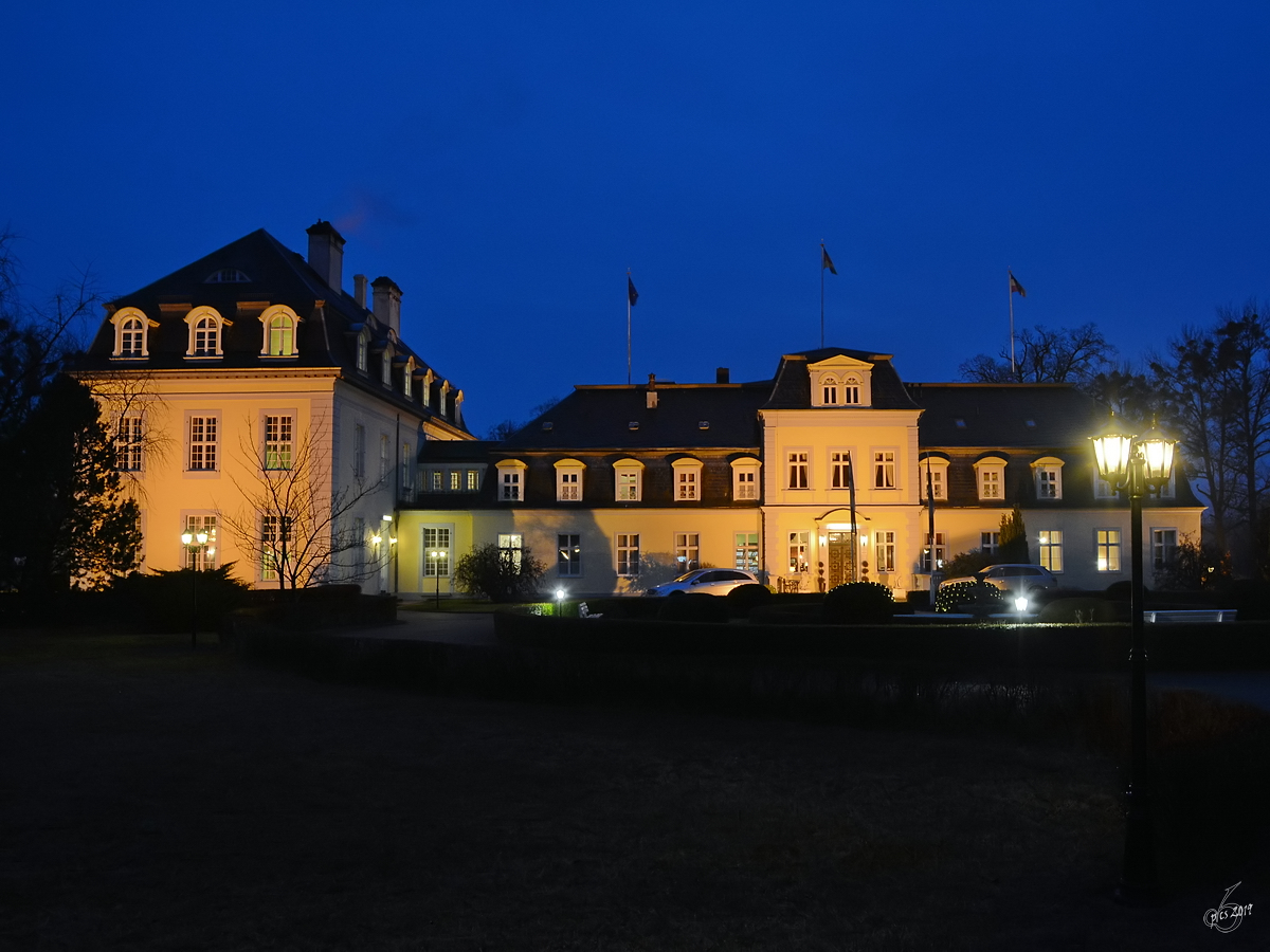 Das 1751 im Barockstil errichtete Herrenhaus in Gro Plasten ist heute ein Hotel. (Mrz 2016)