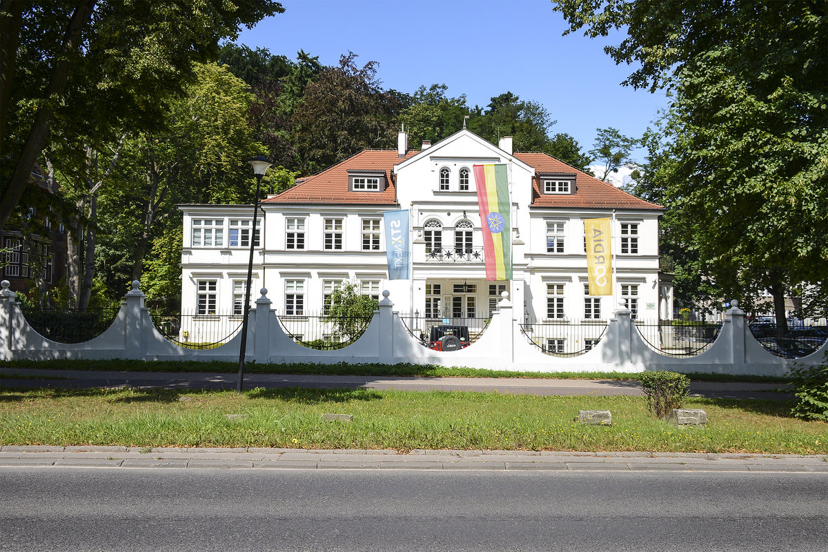 Das thiopische Konsulat im Danziger Ortsteil Langfuhr (Gdansk-Wrzeszcz). Aufnahme: 14. August 2019.