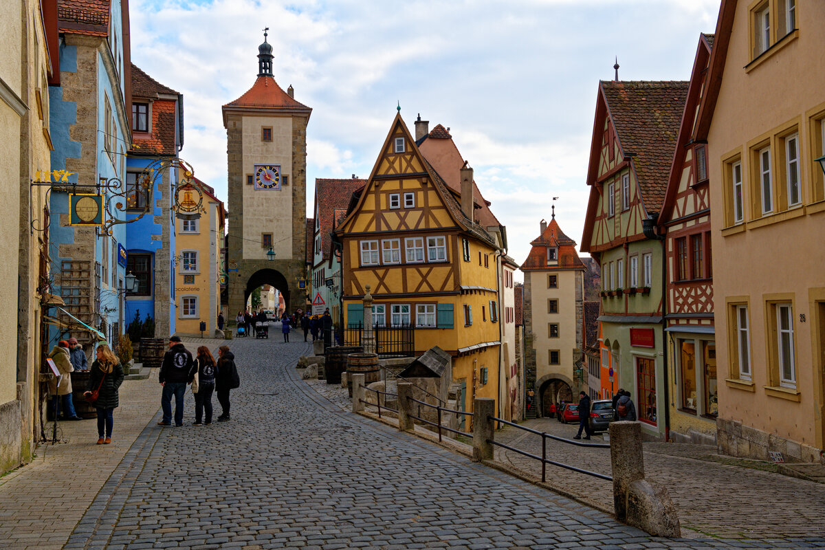 Das bekannte Plnlein in Rothenburg o. d. Tauber, 05.03.2022