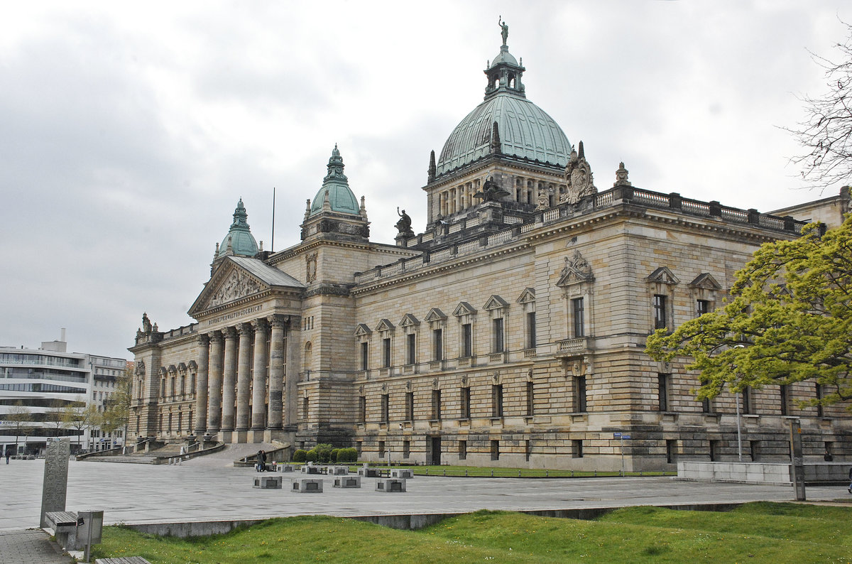 Das Bundesverwaltungsgericht in Leipzig. Aufnahme: 29. April 2017.