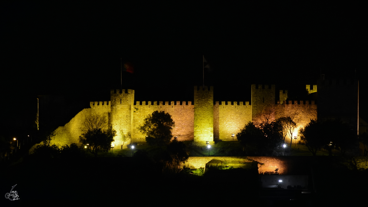 Das Castelo de So Jorge ist eine Festungsanlage in Lissabon. (Januar 2017)