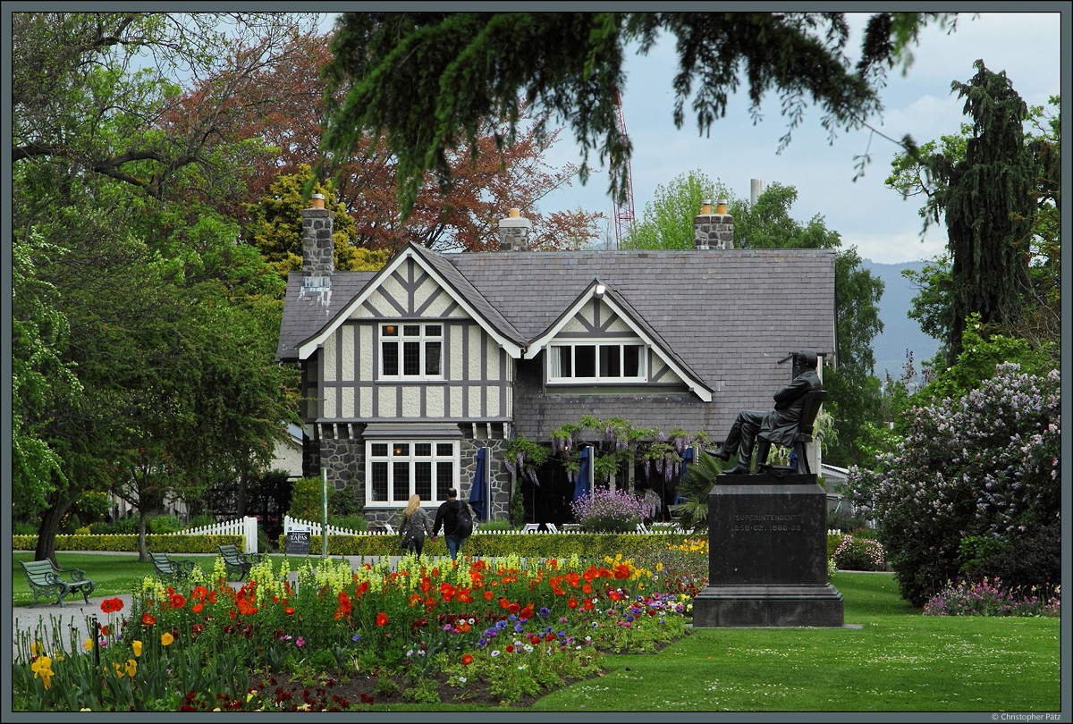 Das Curators House im Botanischen Garten von Christchurch. (28.10.2016)