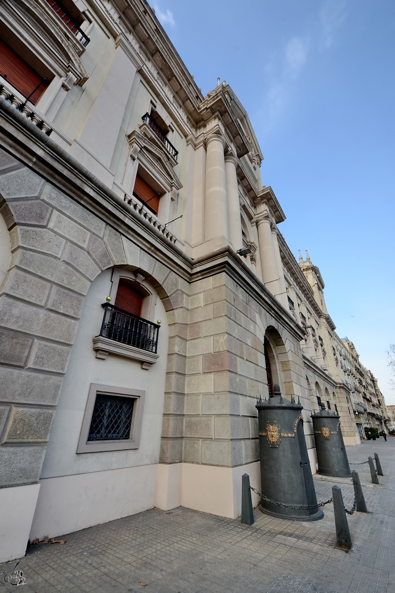 Das Gebäude des Generalkapitänsamtes in Barcelona, einer Abteilung eines Vizekönigreichs in der spanischen Kolonialverwaltung. (Februar 2012)