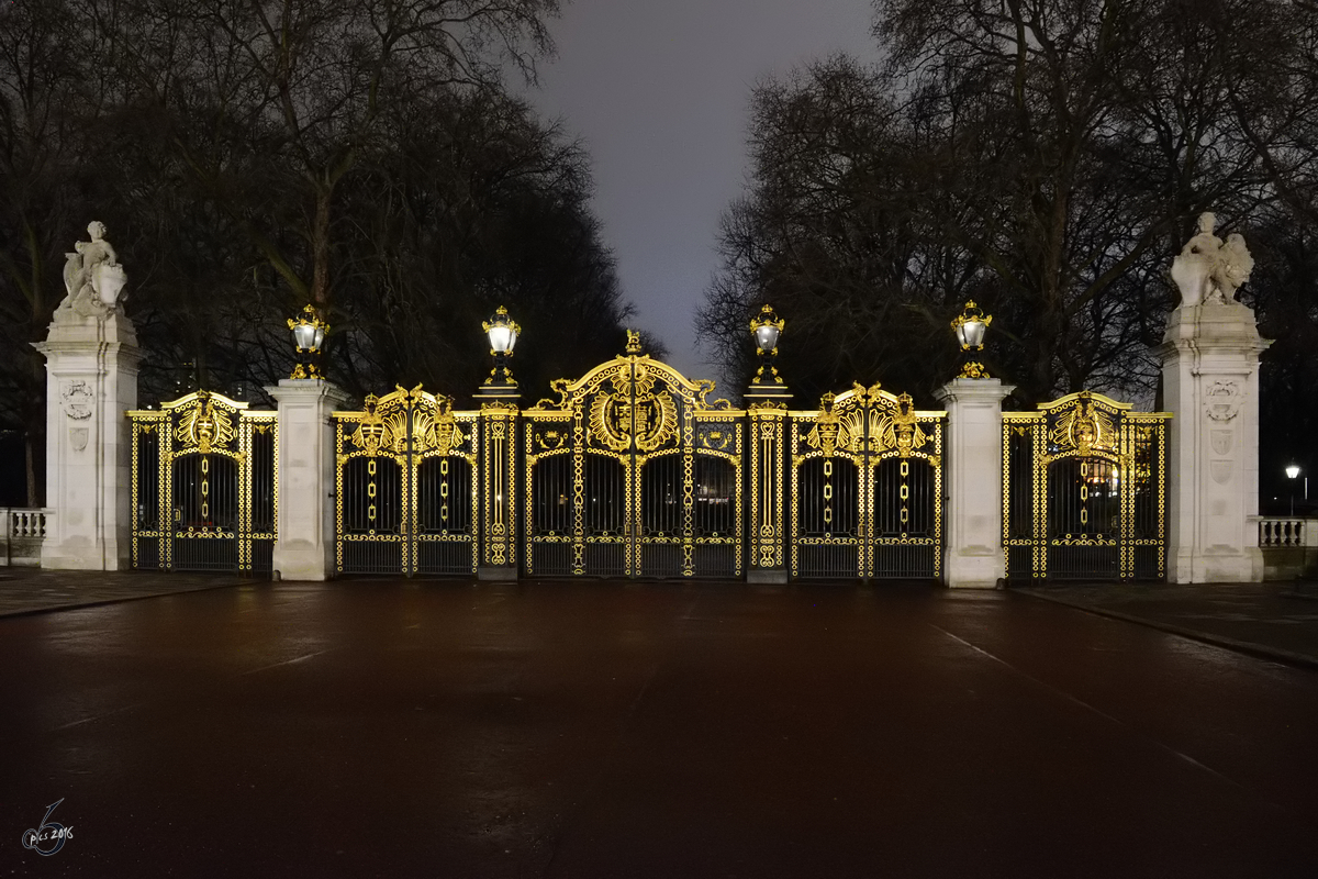 Das Goldene Tor am Buckingham-Palast in London. (März 2013)