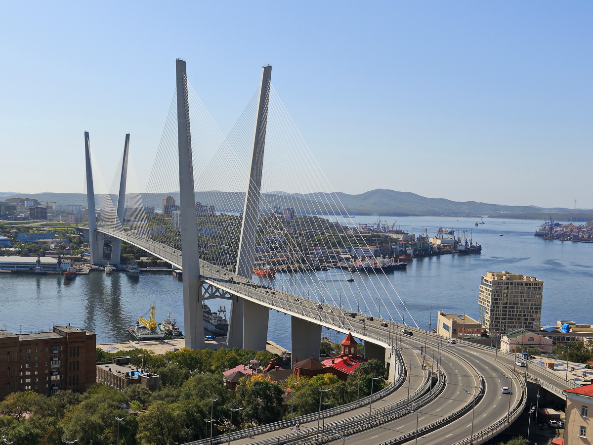 Das Goldenes Horn von / in Wladiwostok am 23. September 2017.