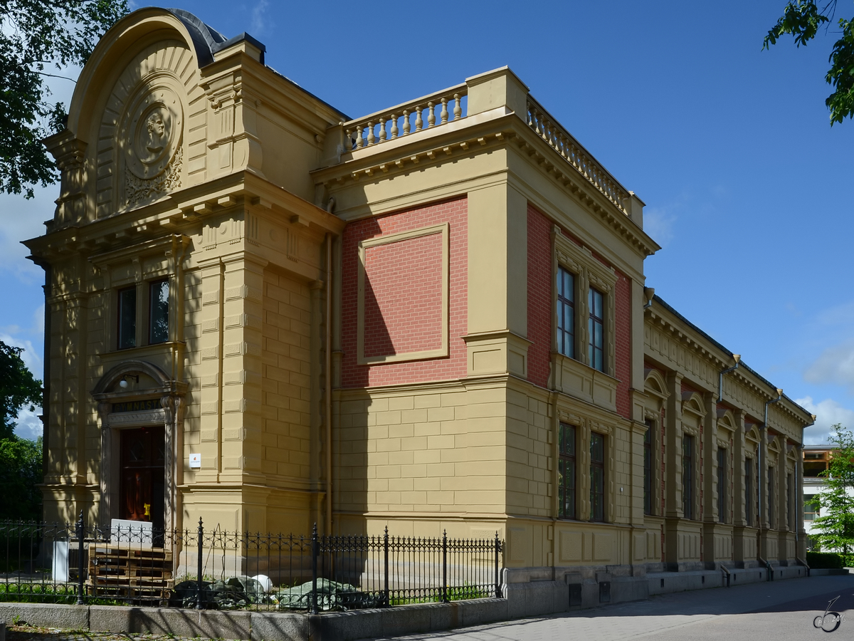 Das Gynastikhaus in der Nähe der Domkirche von Linköping. (Juni 2012)