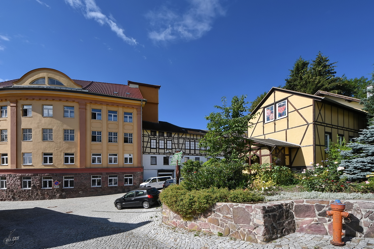 
Das Haus des Gastes im thringischen Ort Manebach. (August 2018)