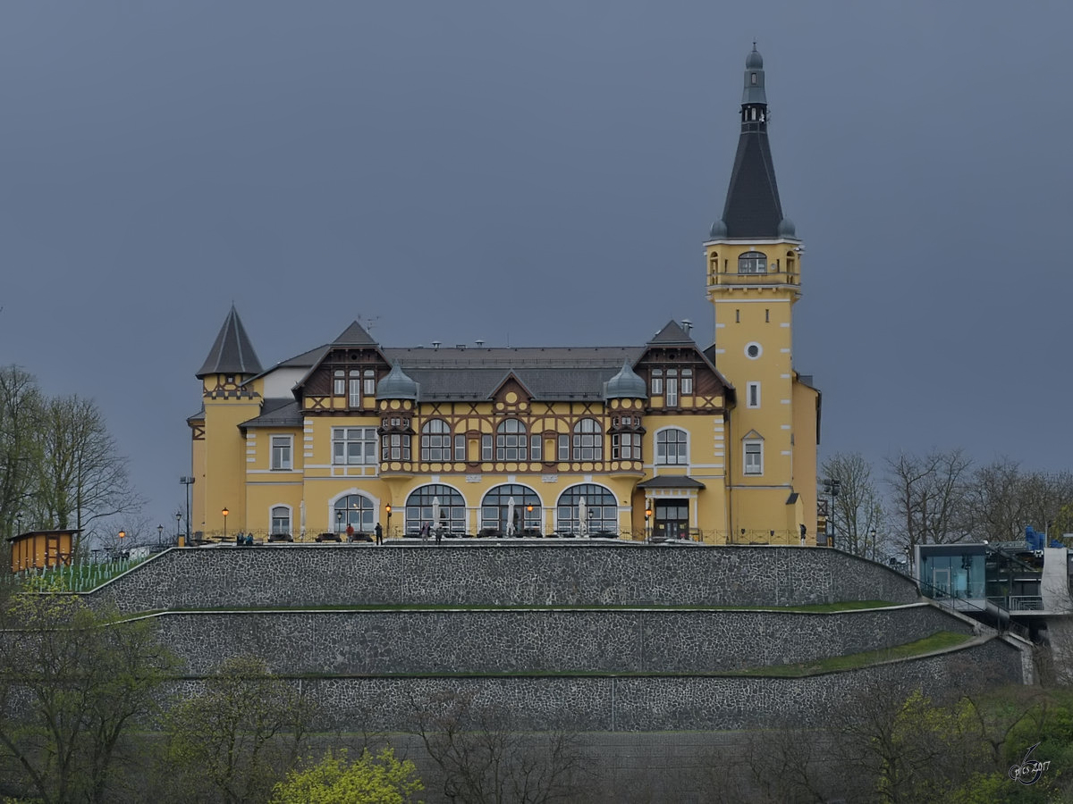 Das Hotel Větru¨e in Usti nad Labem. (April 2017)