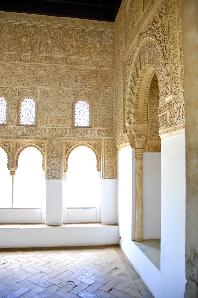 Das Innere im Oratorium von Alhambra, Granada. Aufnahme: Juli 2014.