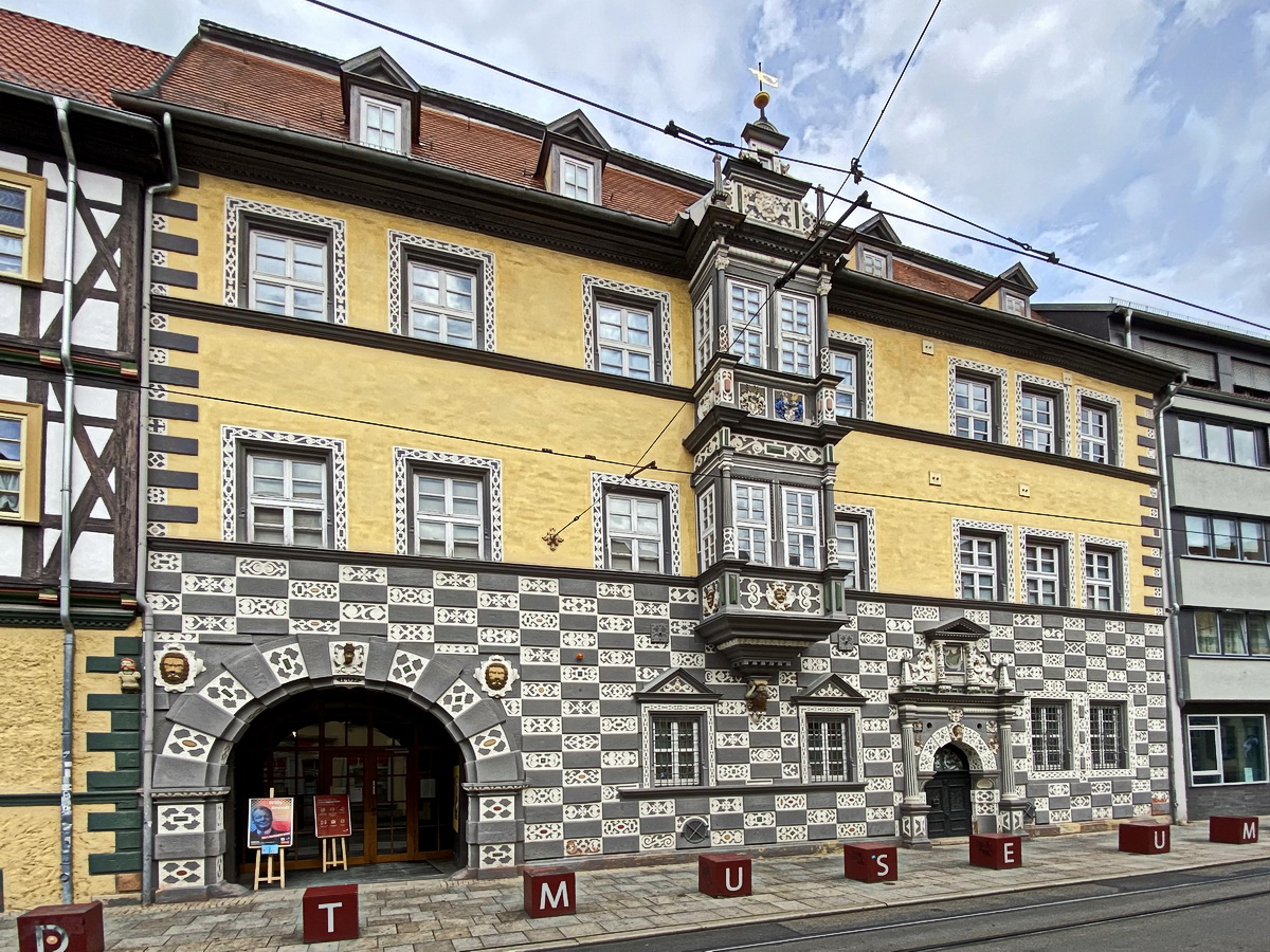 Das interessante Stadtmuseum von Erfurt, besucht am 29. August 2020.