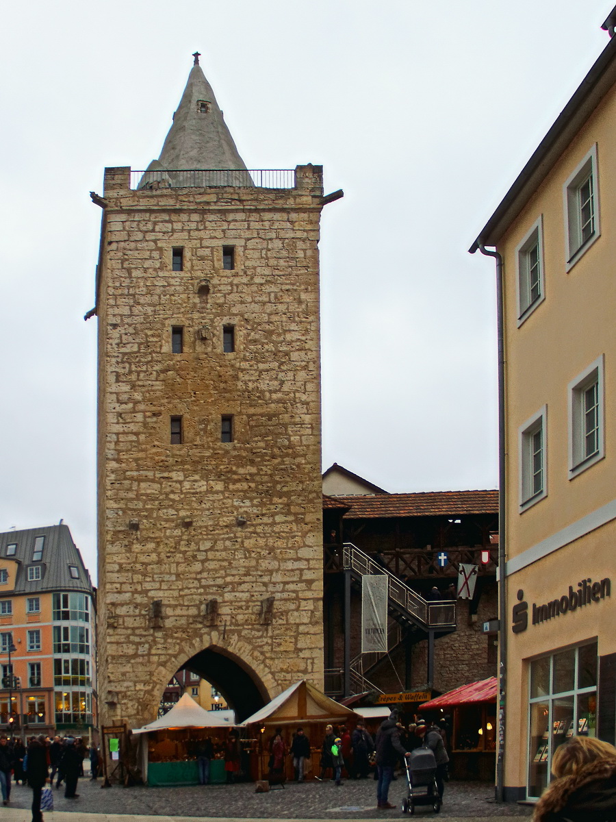 Das Johannistor (ehemaliges Stadttor) von Jena am 09. Dezember 2017.