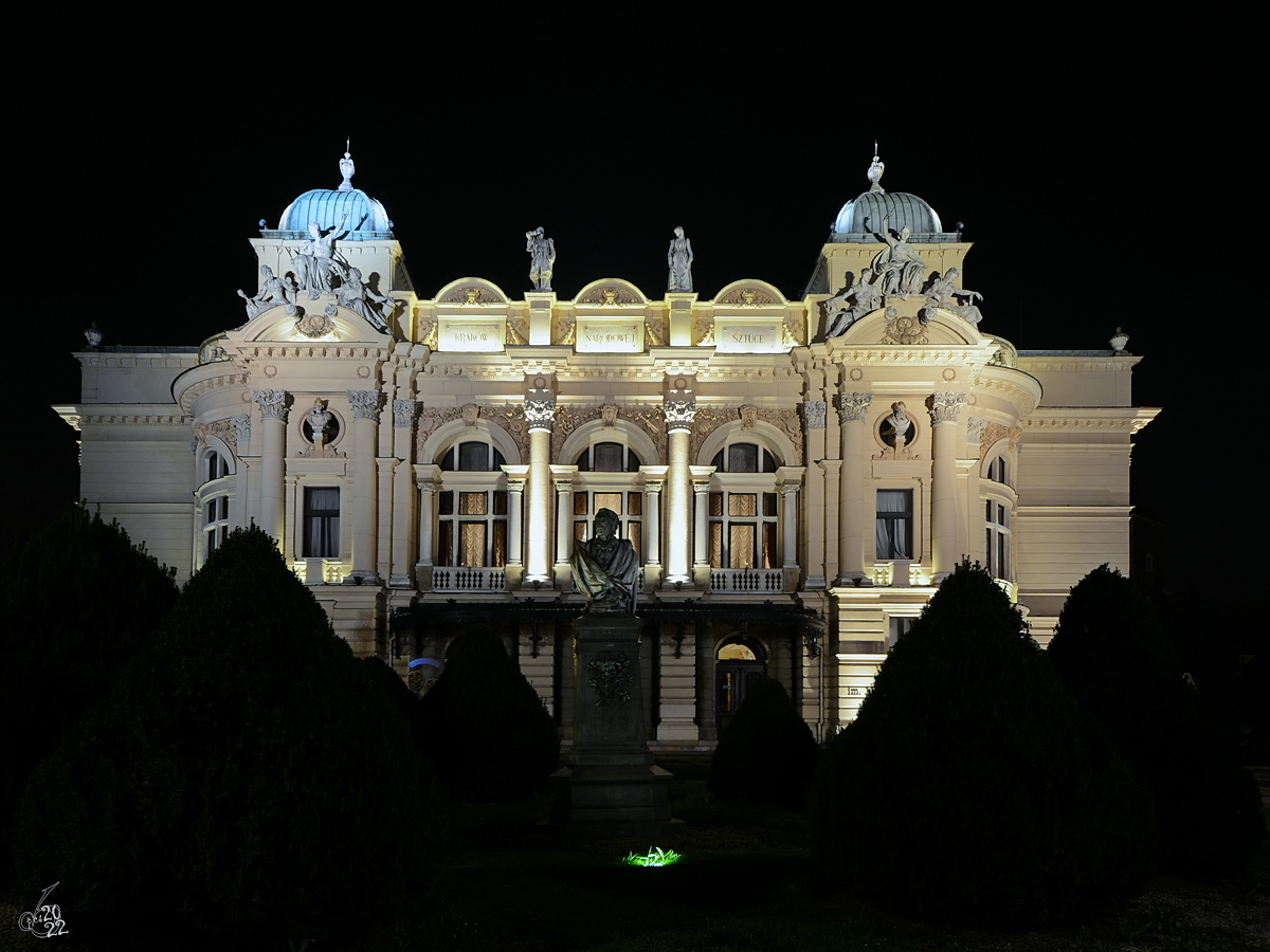 Das Juliusz-Słowacki-Theater diente bis 2008 als Spielsttte der Oper Krakau. (Mrz 2014)