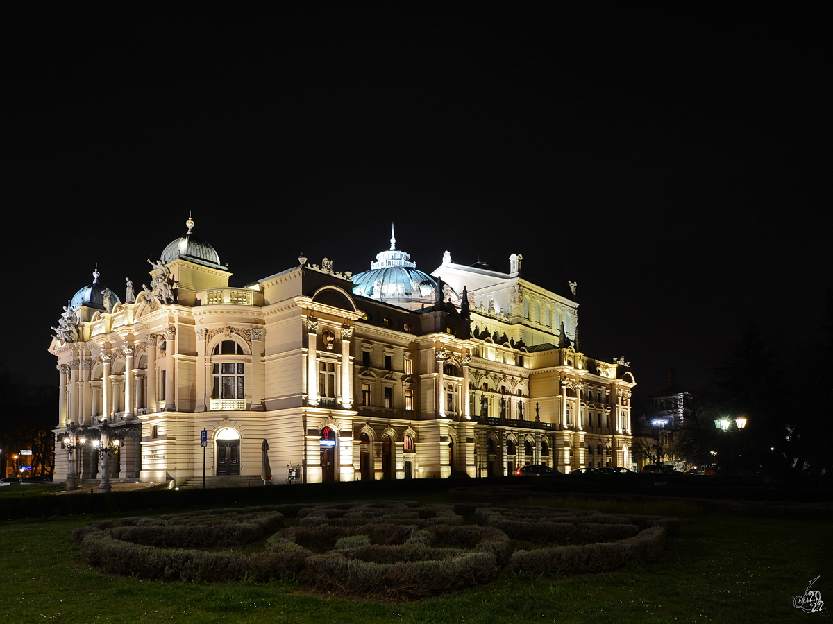 Das Juliusz-Słowacki-Theater diente bis 2008 als Spielsttte der Oper Krakau. (Mrz 2014)