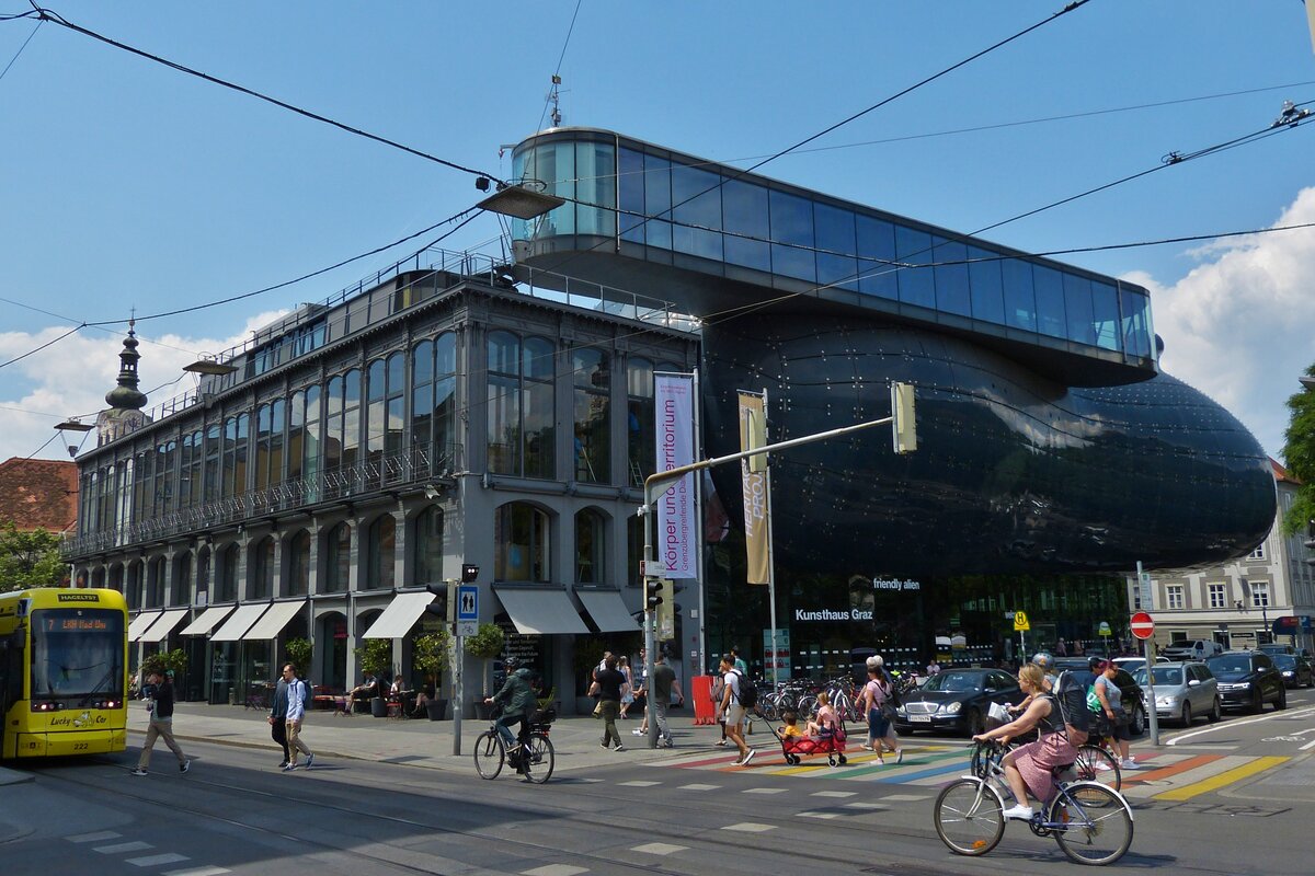 Das Kunsthaus am Lendkai in Graz. 02.06.2023 