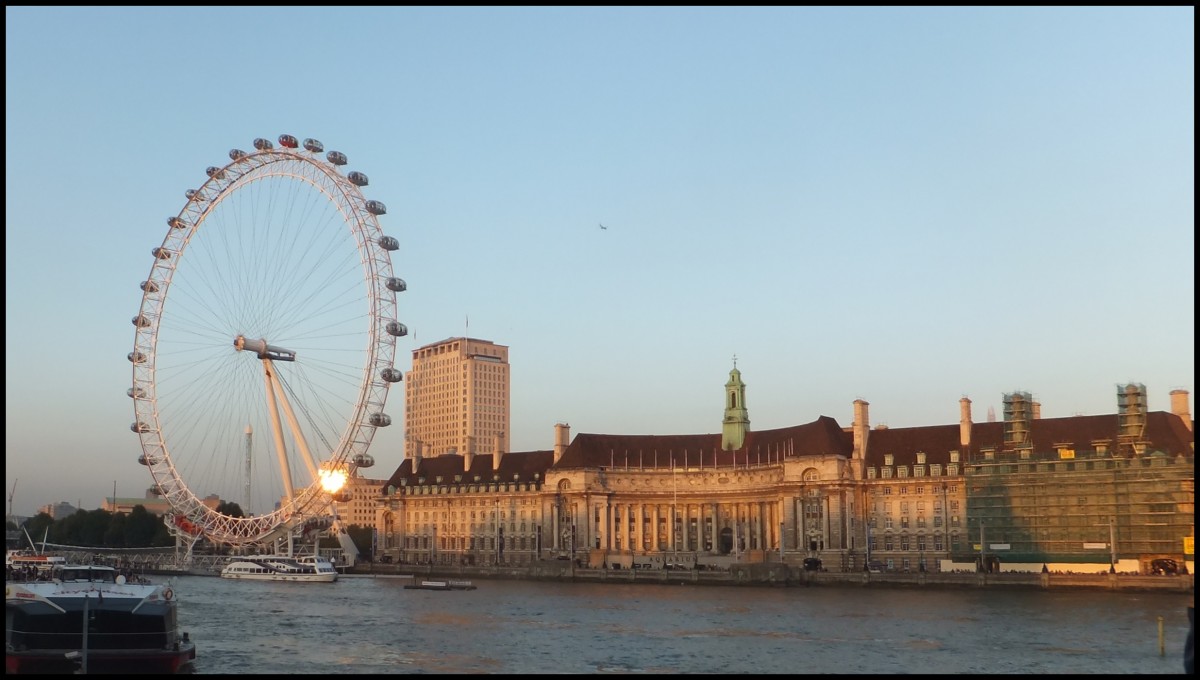 Das London Eye in London am 23.09.2013