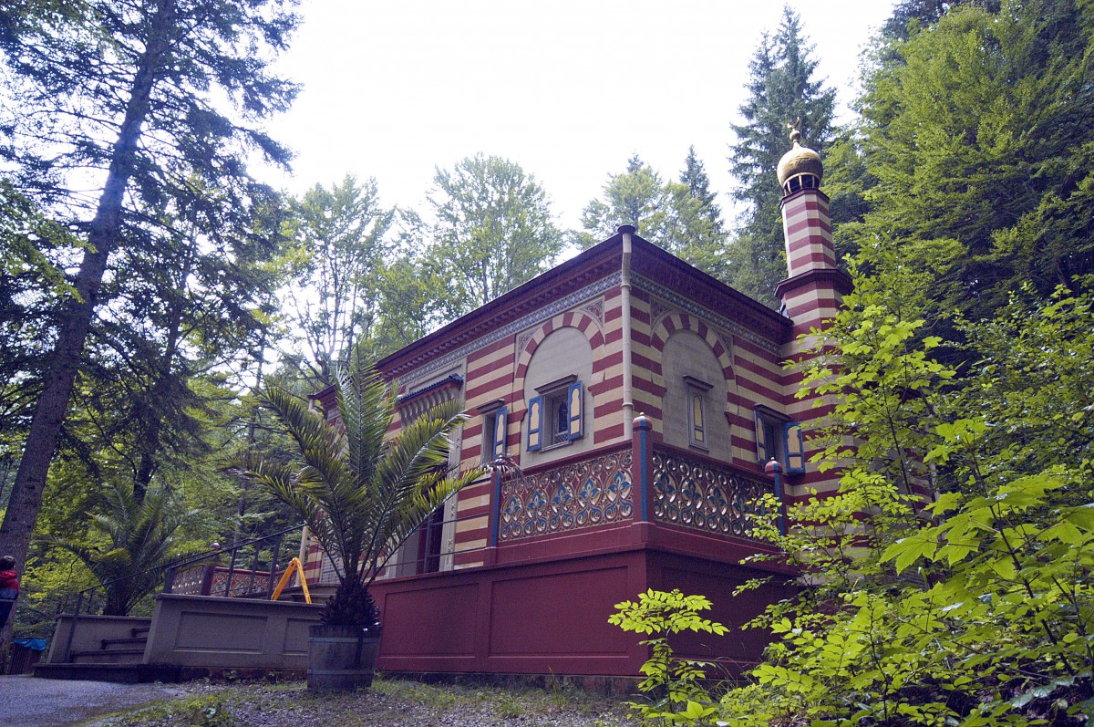 Das marokkanische Haus im Schlosspark Lindenhof. Aufnahme: Juli 2008.