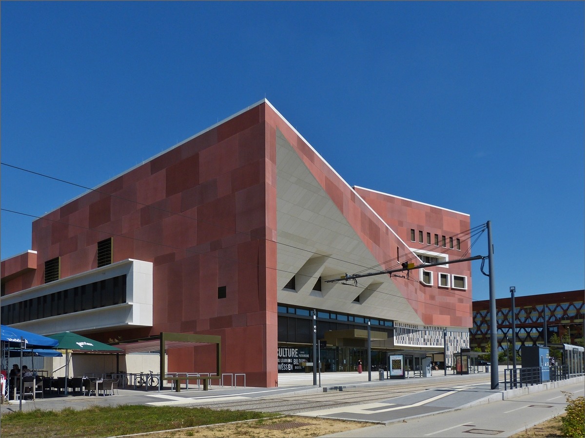 Das Neue Gebude der Nationale Bibliothek in der Stadt Luxemburg. 05.08.2020