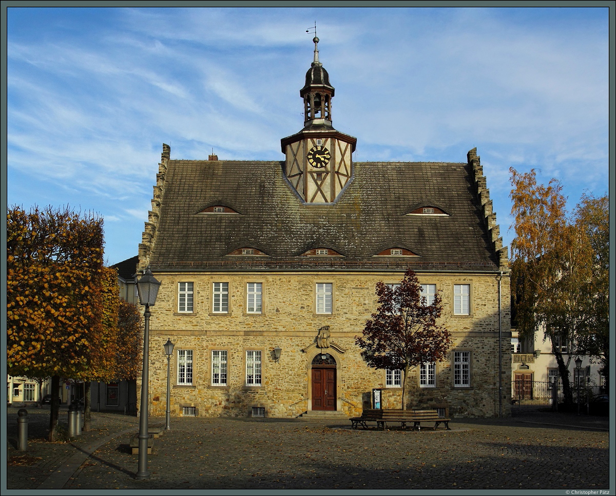 Das Rathaus von Gro Salze im Schnebecker Stadtteil Bad Salzelmen beherbergt heute das Salzlandmuseum. Das Gebude wurde um 1407 errichtet.