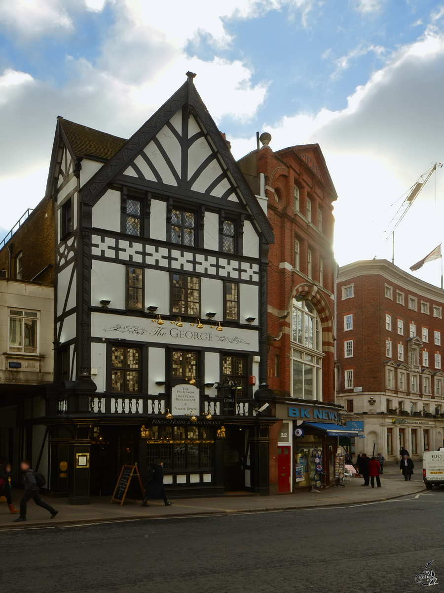 Das Restaurant THE GEORGE im Zentrum von London. (Februar 2015)