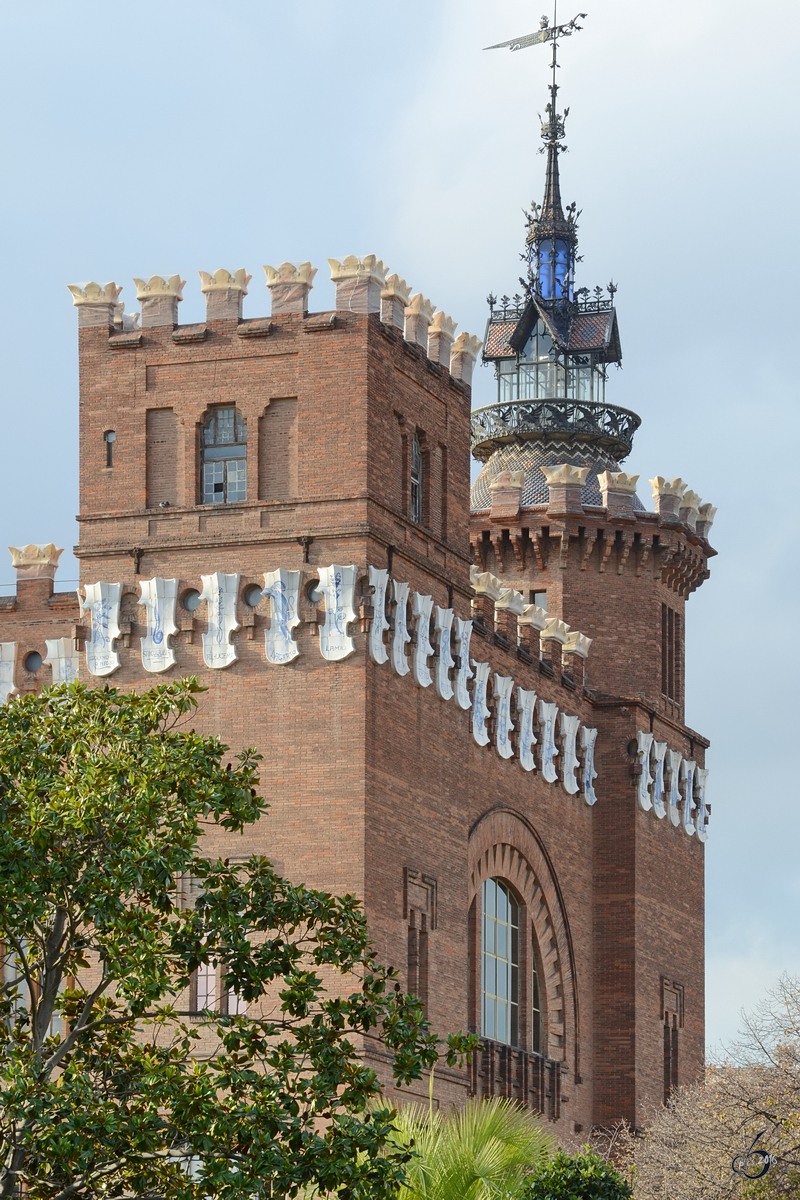 Das Schloss der drei Drachen am nordwestlichen Rande des Parc de la Ciutadella. (Barcelona, Dezember 2011)