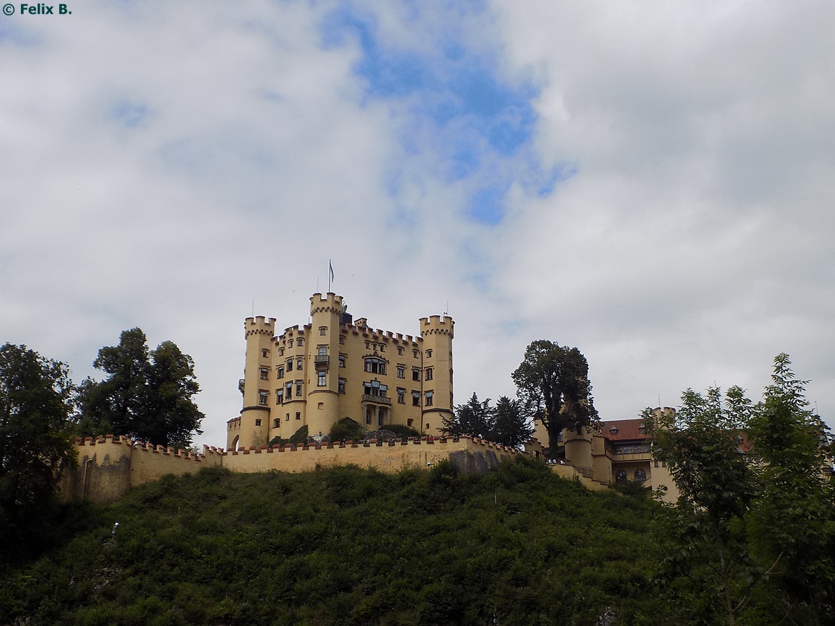 Das Schloss Hohenschwangau in Hohenschwangau am 18.08.2014