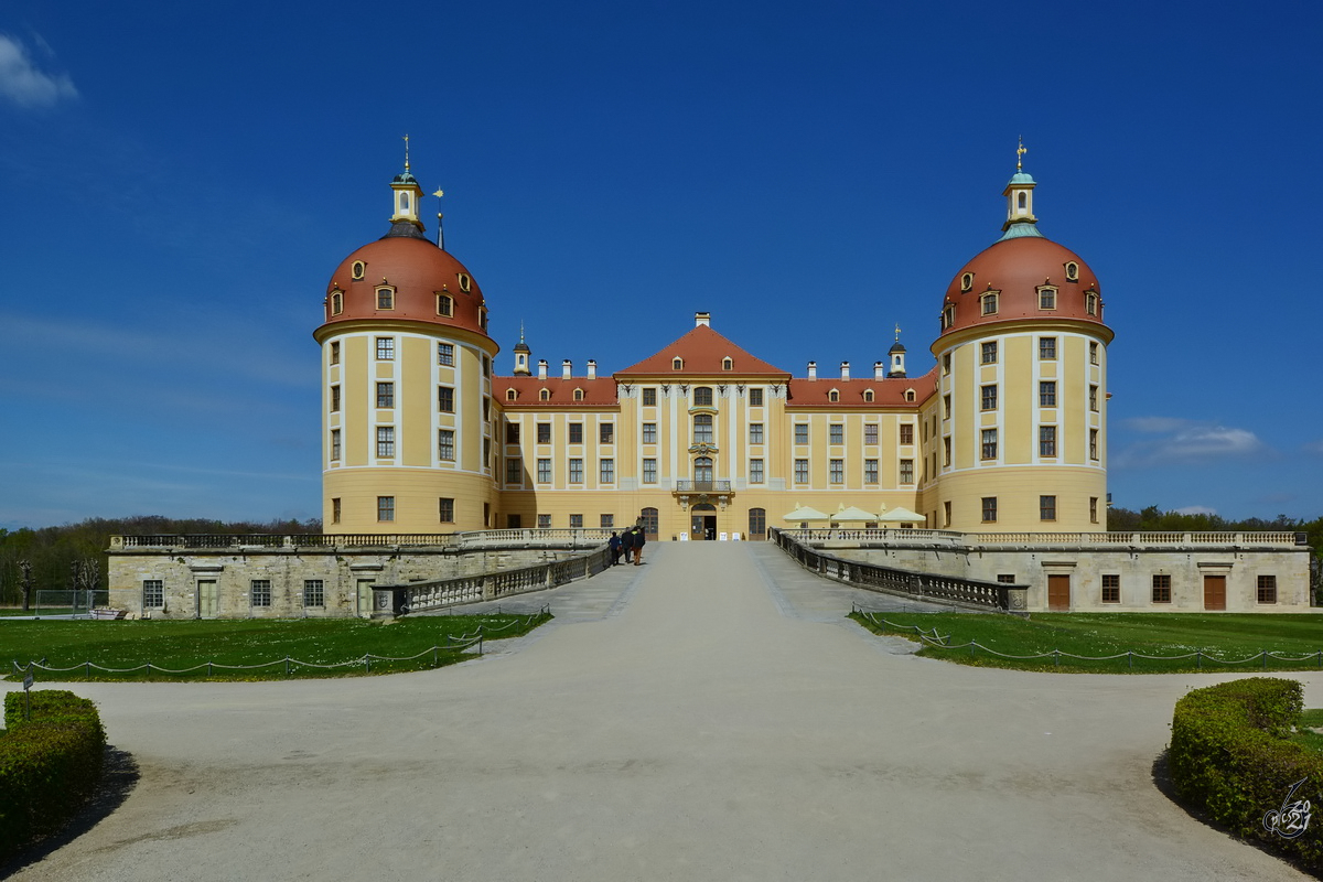 Das Schloss Moritzburg war das barocke Jagd- und Lustschloss von August dem Starken. (April 2014)