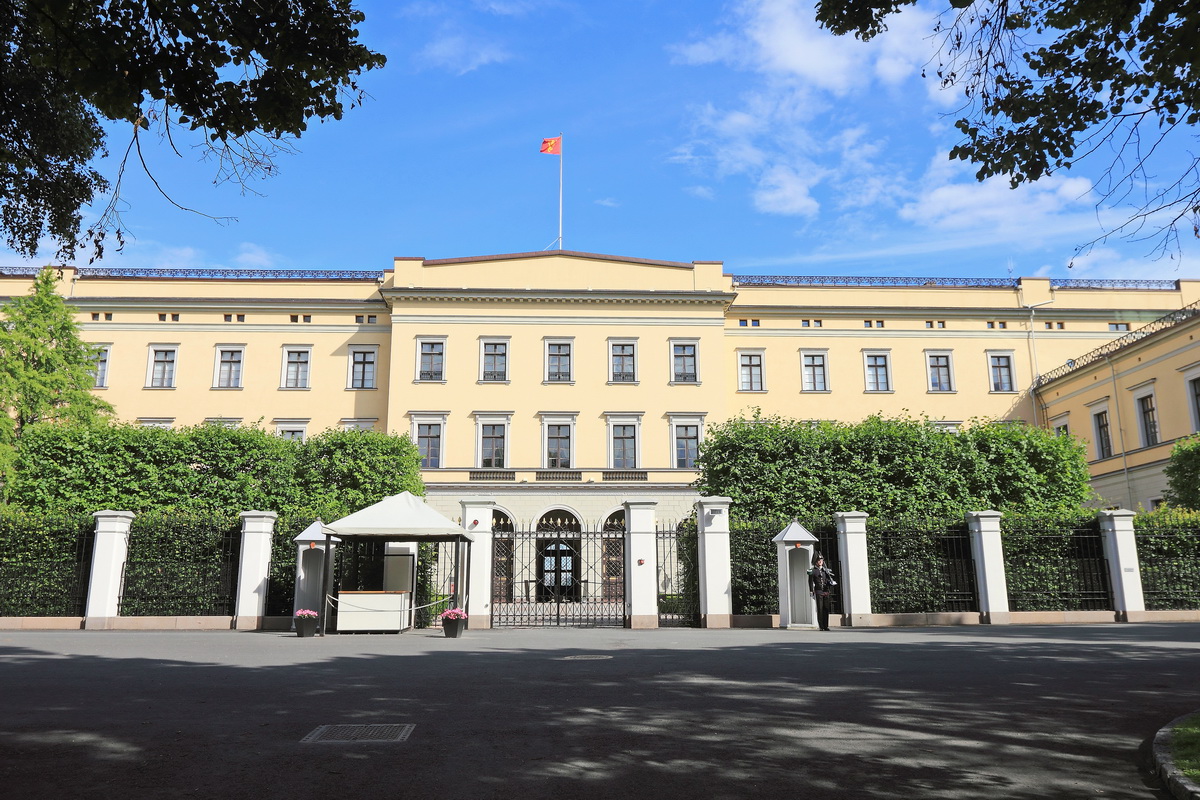 Das Schloss in Oslo am 05. Juli 2016.