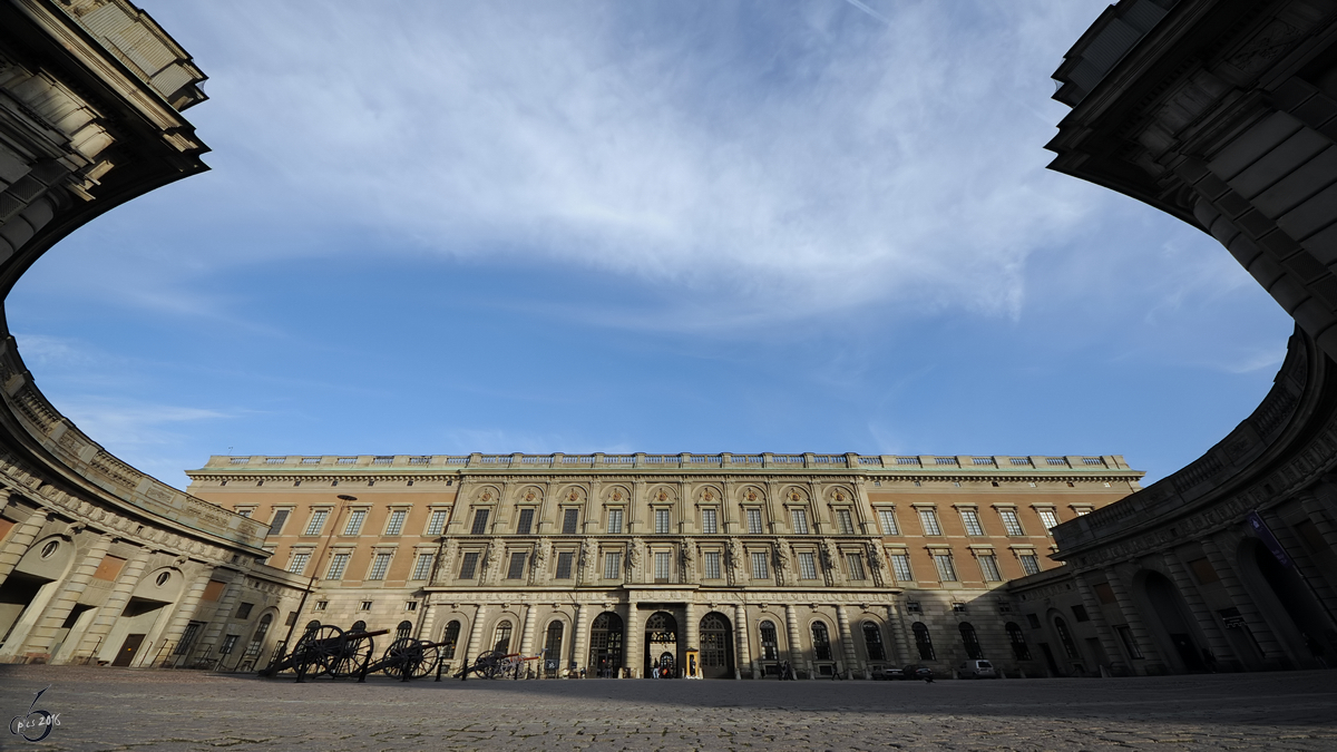 Das Stockholmer Schloss ist das knigliche Schloss im Zentrum der schwedischen Hauptstadt Stockholm. (Oktober 2011)