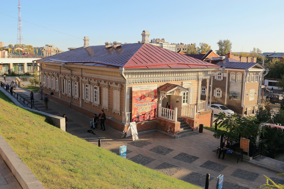 Das (Touristen)Fugngerzentrum  von Irkutsk am 15. September 2017.