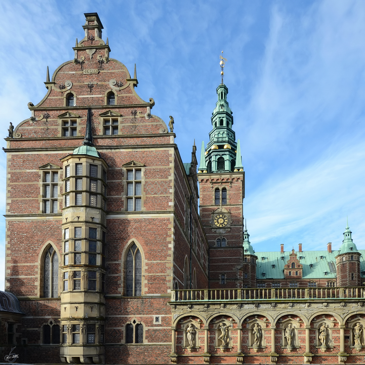 Das Wasserschloss Frederiksborg gilt als grtes und bedeutendstes Bauwerk der nordischen Renaissance. (Hillerd, Mai 2012)