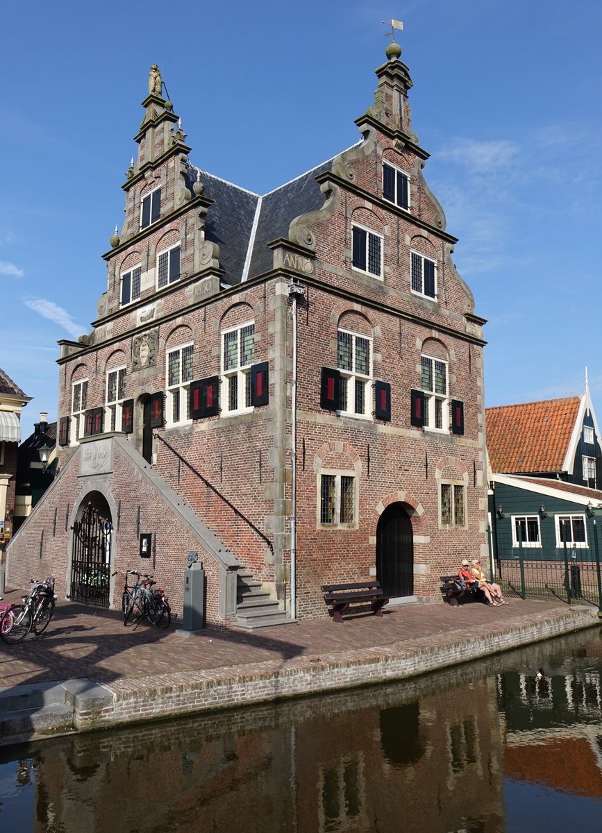 De Rijp, altes Rathaus, erbaut 1630 durch Architekt Leeghwaters (26.08.2016)