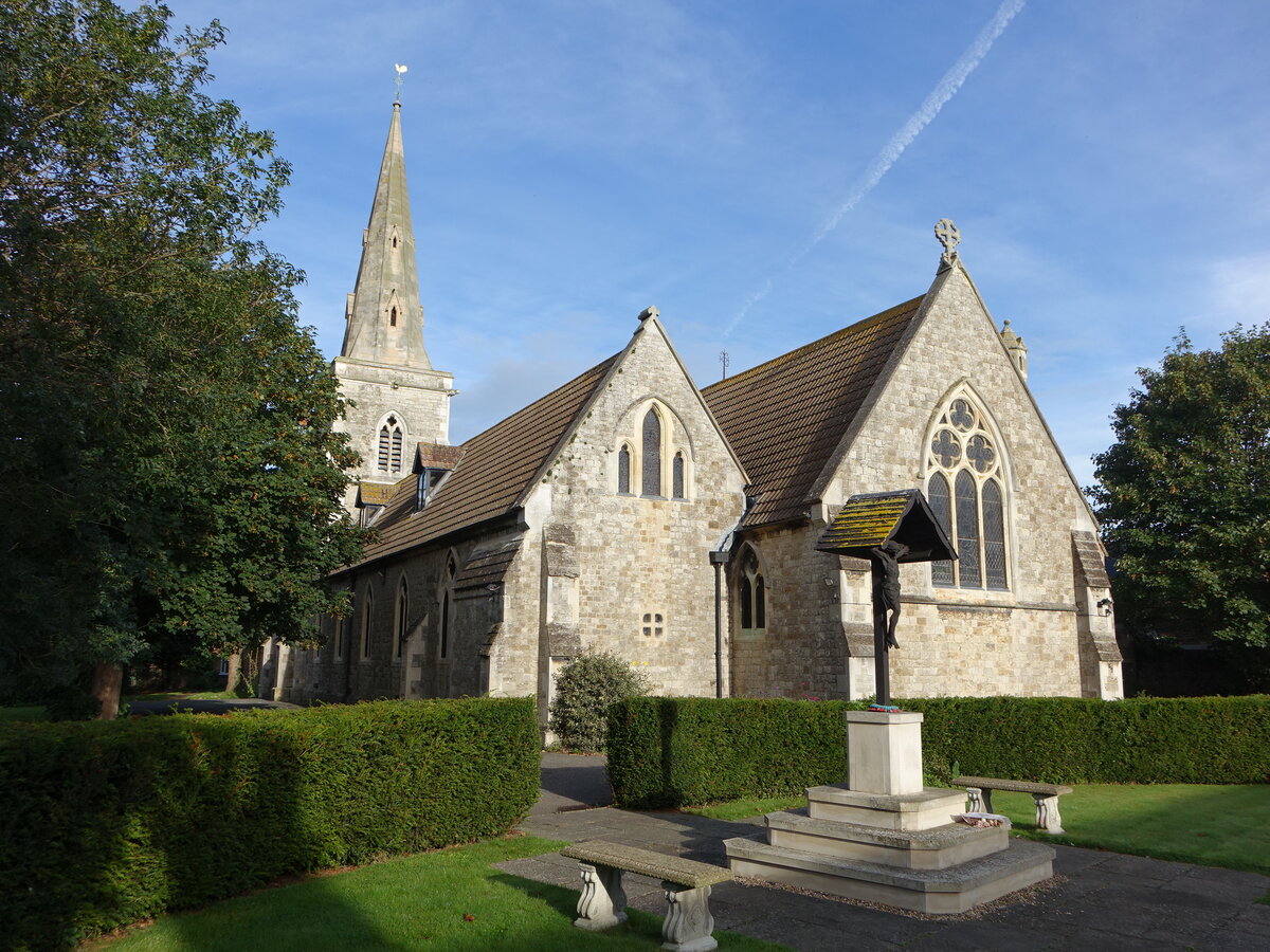 Deal, Pfarrkirche St. Andrew in der West Street, erbaut 1850 durch Ambrose Poynter (02.09.2023)