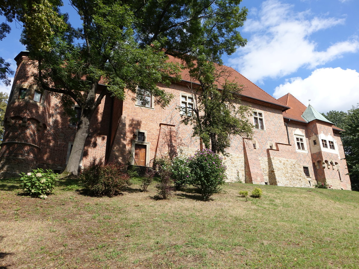 Debno, gotische Burg, erbaut von 1470 bis 1480 (03.09.2020)