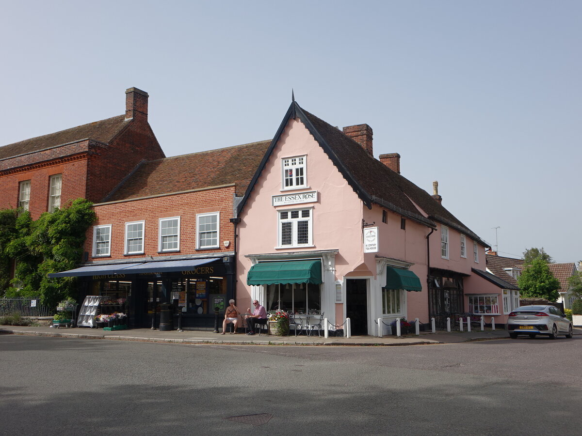 Dedham, Teehaus The Essex Rose in der High Street (06.09.2023)