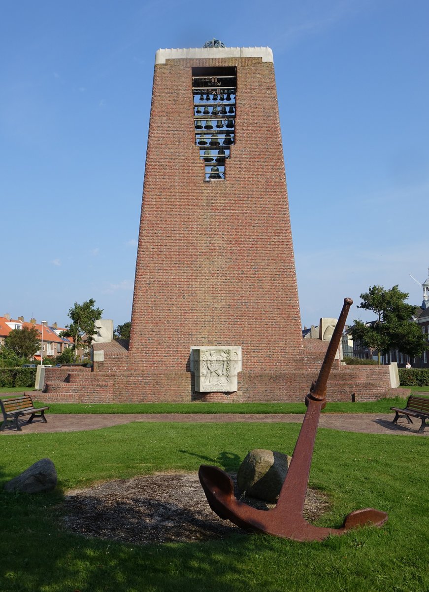 Den Helder, Nationales Monument fr Rettungswesen, erbaut 1935 durch P. Kramer (27.08.2016)