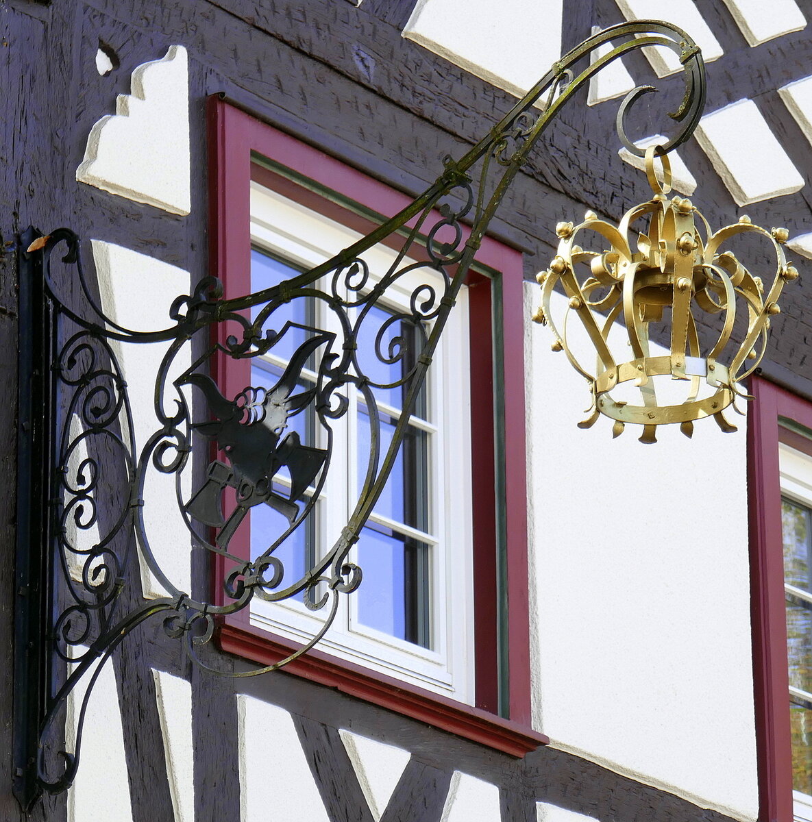 Denzlingen,  Die Krone , Gasthaus und Hotel seit 1605, Sept.2022