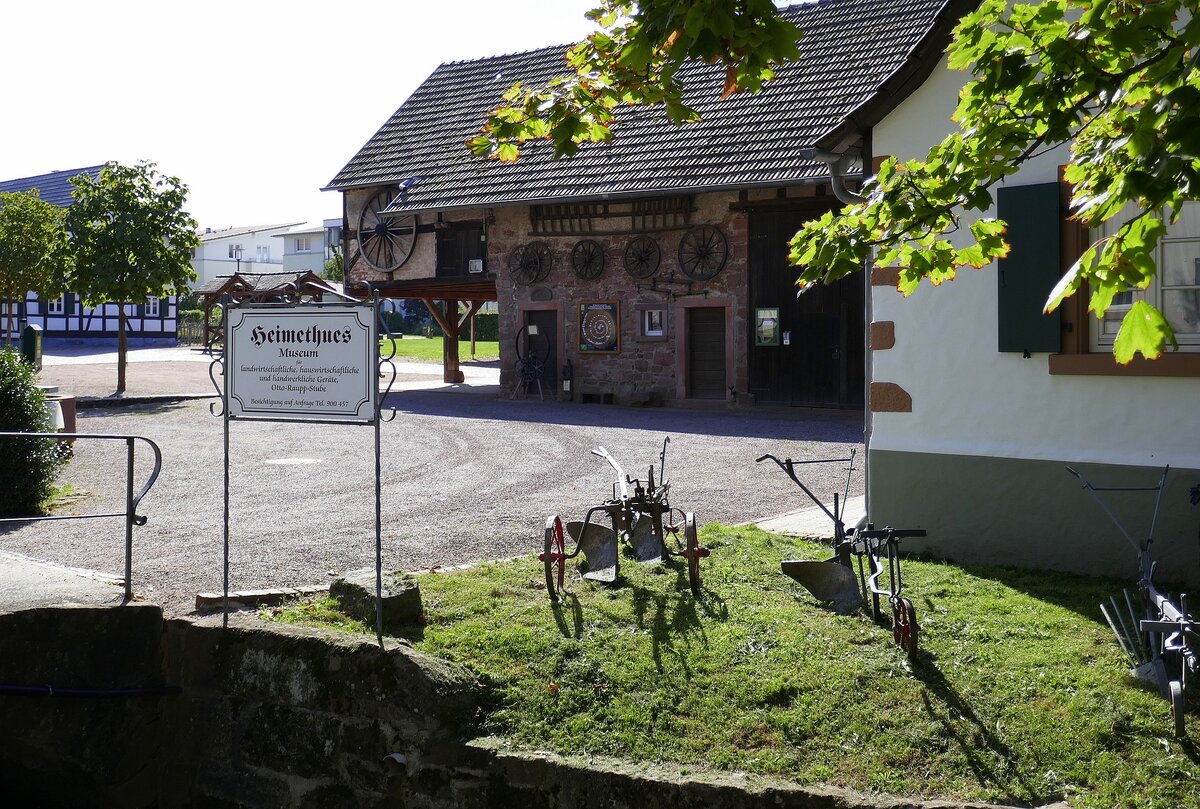 Denzlingen, das  Heimethues , ein ehemaliger Bauernhof ist seit1994 Museum, Sept.2023