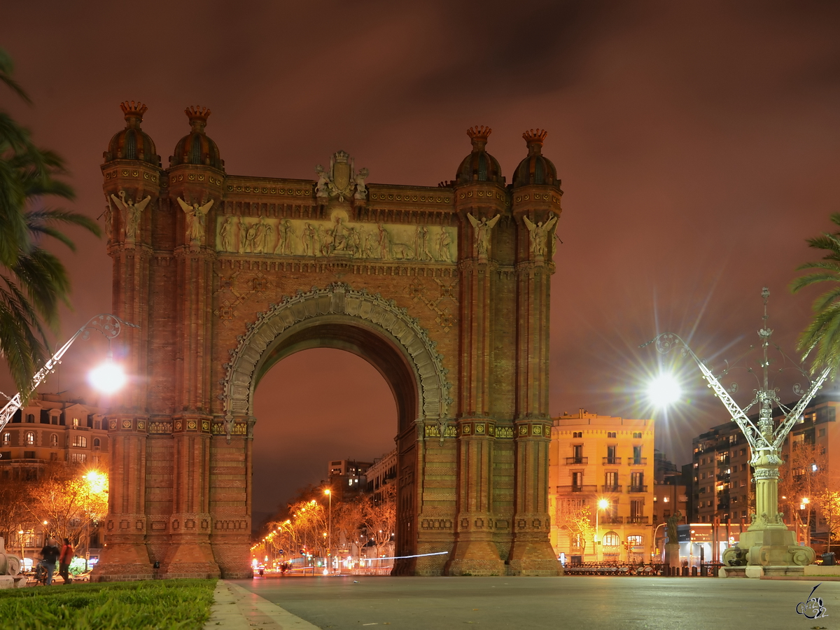 Der Arc de Triomf in Barcelona wurde im Neo-Mudjarstil errichtet und war das Haupteingangstor fr die Weltausstellung von 1888. (Februar 2012)