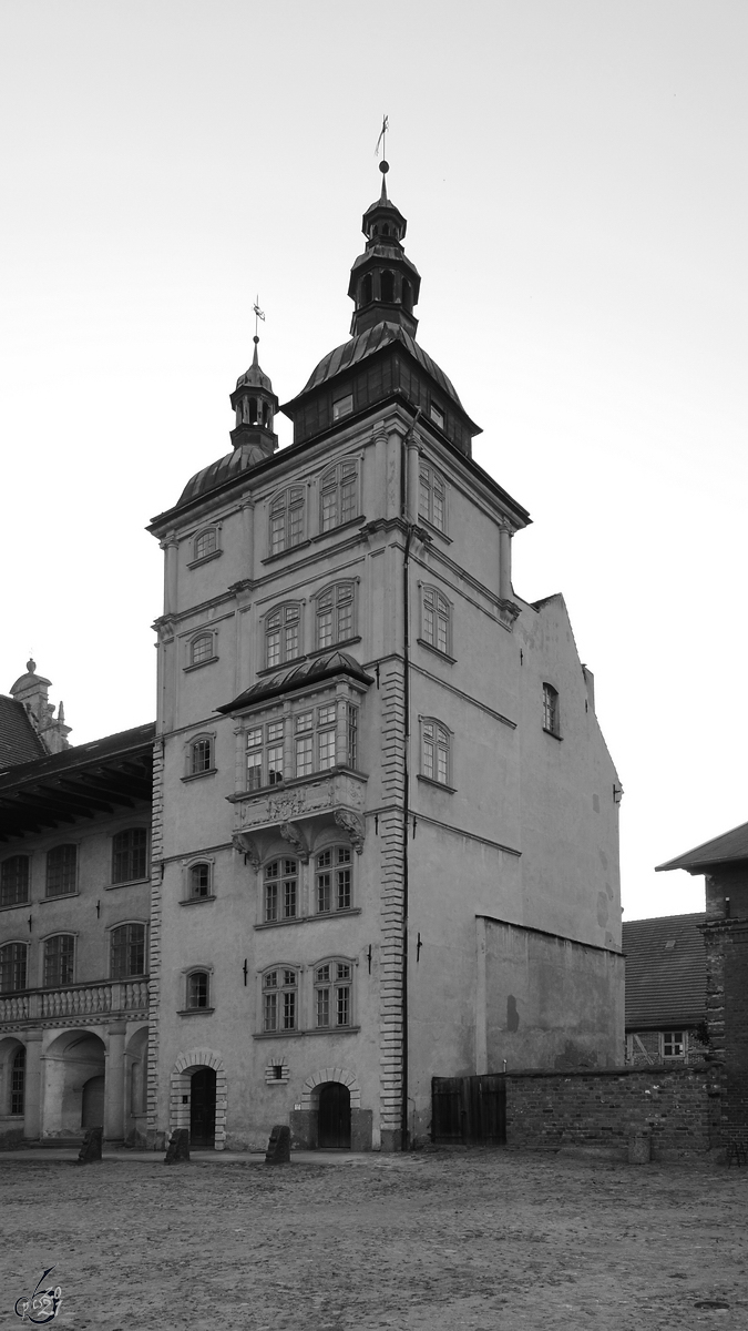 Der Bauteil von 1587/1588 des Schlosses in Gstrow. (August 2013)