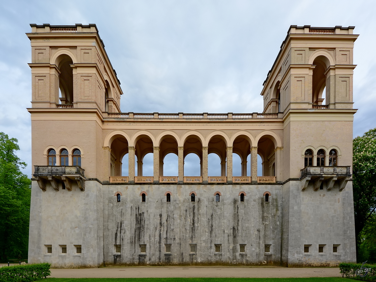 Der Belvedere auf dem Pfingstberg befindet sich nrdlich des Neuen Gartens in Potsdam. (April 2018)