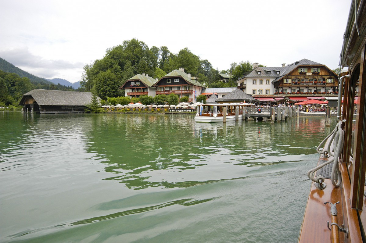 Der Dorf Knigssee im Berchtesgadener Land. Aufnahme: Juli 2008.