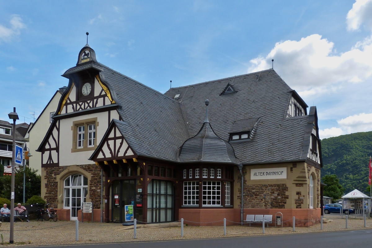Der ehemalige Bahnhof von Traben Trarbach. 07.2022