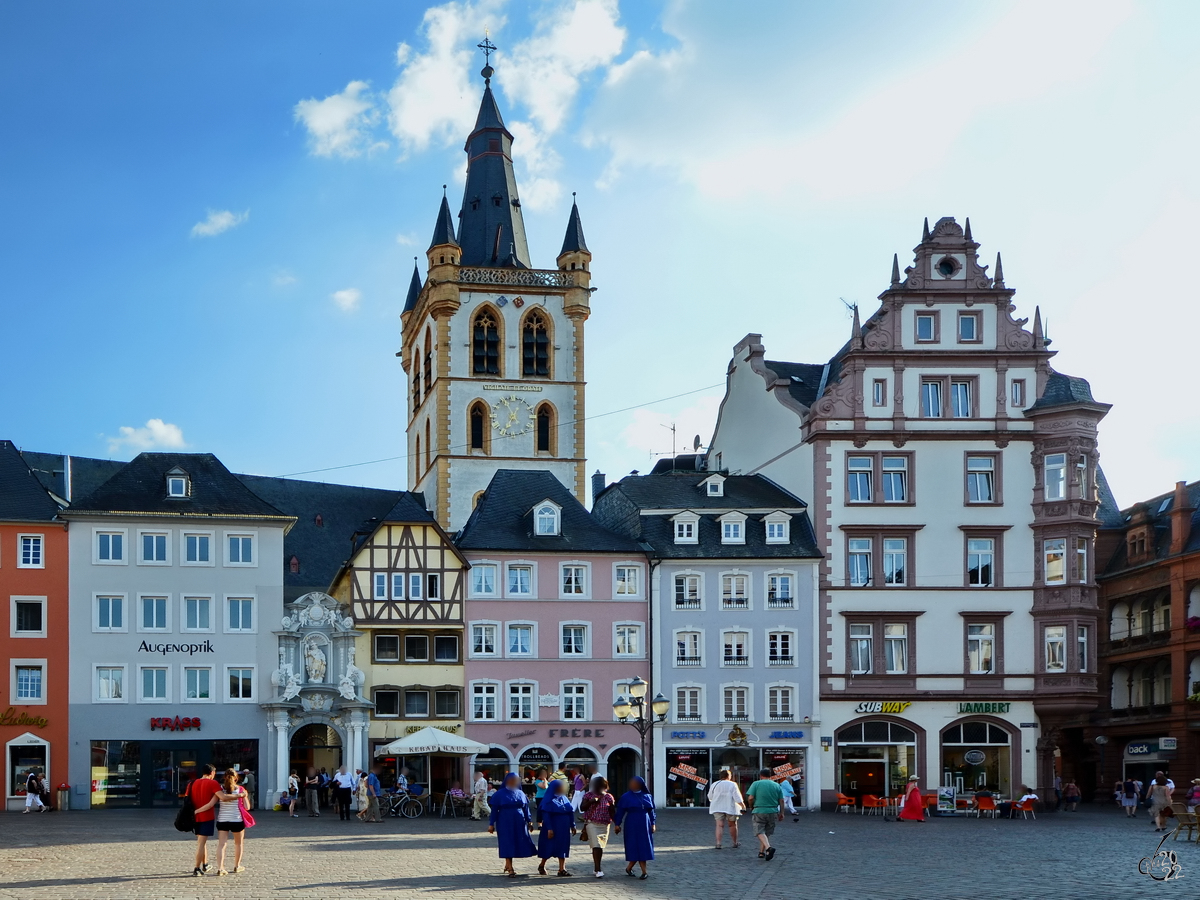 Der Hauptmarkt in Trier. (Juli 2013)