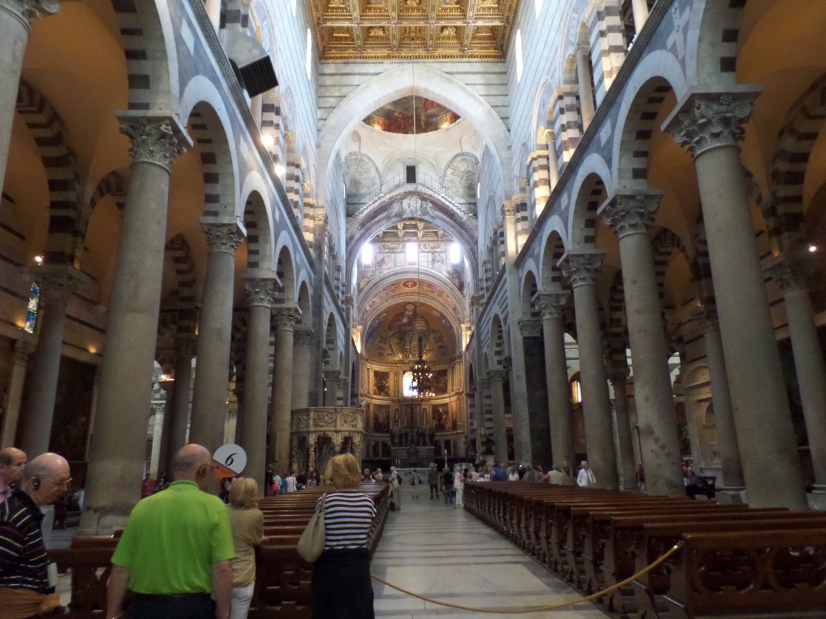 Der Innenraum des Domes in Pisa, Foto am 21.5.2014
