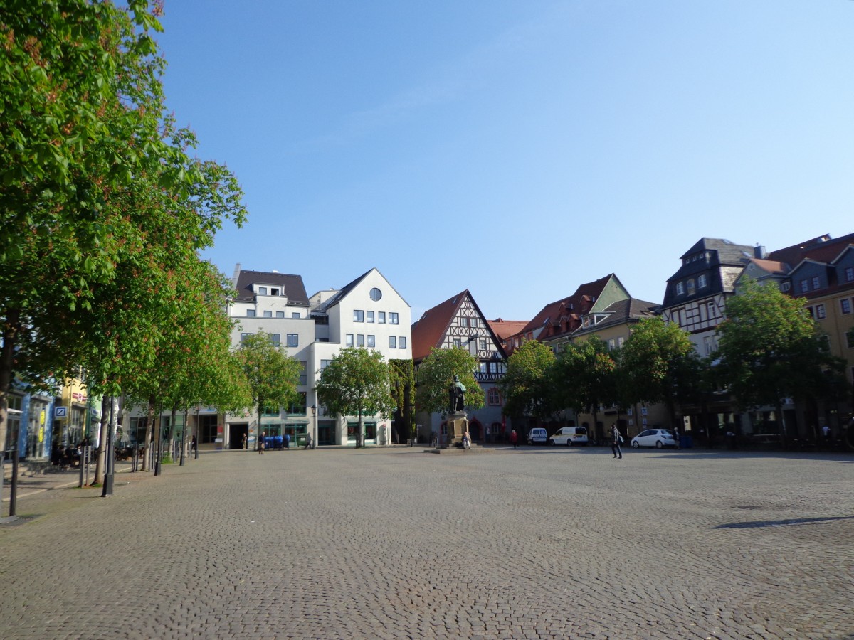 Der Jenaer Marktplatz am 23.04.14