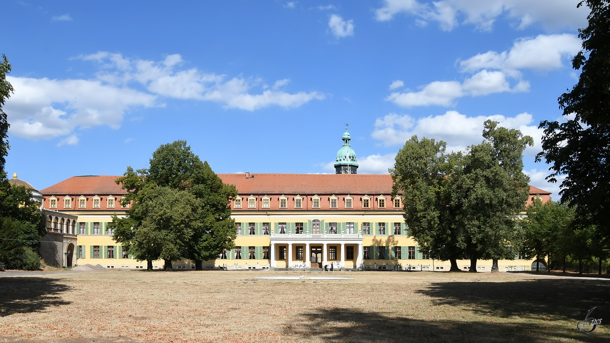 Der klassizistischen Westflügel des Schlosses in Sondershausen. (August 2018)