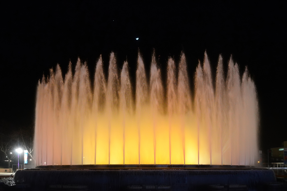 Der Magische Brunnen (Font Mgica de Montjuc) wurde anlsslich der Weltausstellung von 1929 errichtet. (Barcelona, Februar 2012)