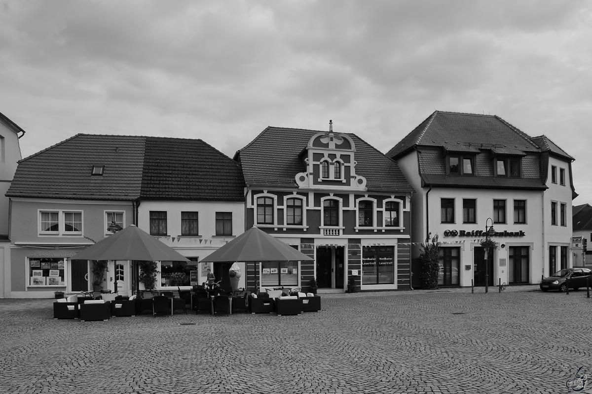 Der Marktplatz von Stavenhagen. (August 2014)