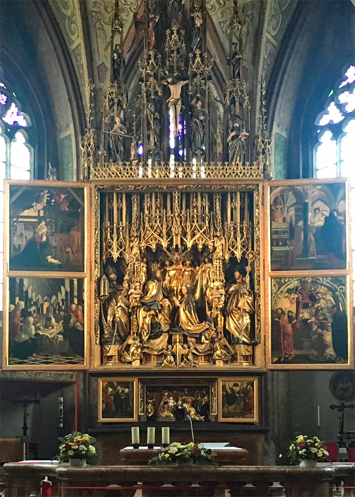 Der  Pacher Altar  in der Pfarrkirche St. Wolfgang (Obersterreich) - 12.06.2017